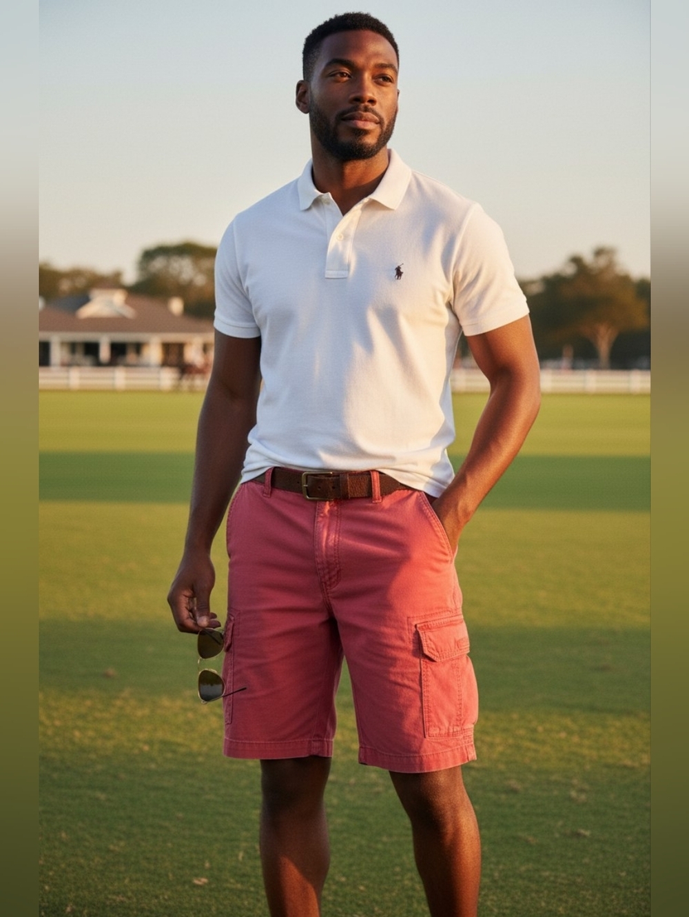 Cargo Vintage Men's Red Cargo Shorts Waist Size 36